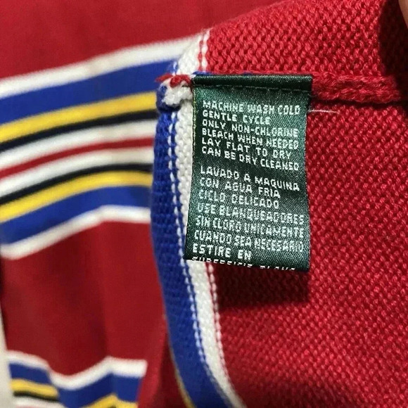 Vintage Lauren Ralph Lauren Women’s‎ Colorful Striped Sweater XLARGE Red Stripes - Picture 6 of 7